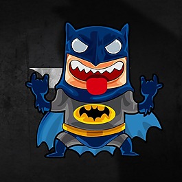 印花矢量圖 熱門動(dòng)畫(huà) 卡通 卡通人物 蝙蝠俠 免費(fèi)素材