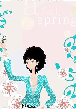 韓國都市時(shí)尚矢量美女291
