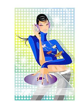 韩国都市时尚矢量美女290