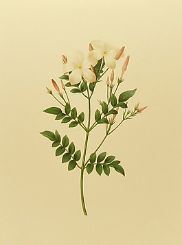 位圖 植物圖案 寫意花卉 花朵 免費(fèi)素材