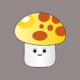 印花矢量圖 可愛卡通 卡通動物 蘑菇 色彩 免費素材