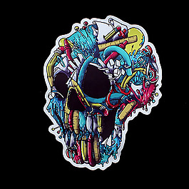 位圖 人物 靈異 驚悚 骷髏 免費素材