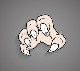 可怕的萬圣節(jié)鬼手矢量