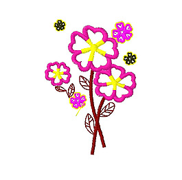 繡花 植物 花 花朵 免費(fèi)素材