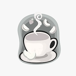 印花矢量圖 可愛(ài)卡通 卡通靜物 生活元素 杯子 免費(fèi)素材