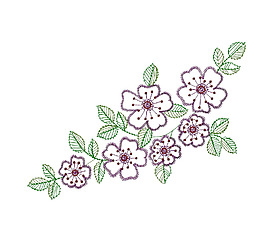 繡花 植物 花 花朵 高清 免費素材