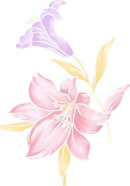 韓國(guó)PSD精美花紋矢量背景模版71