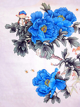 位圖 植物圖案 寫意花卉 花朵 免費(fèi)素材