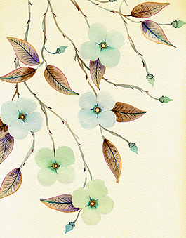 位图 植物图案 写意花卉 花朵 免费素材