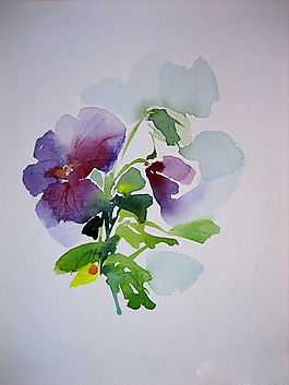 位圖 植物圖案 寫意花卉 花朵 免費素材