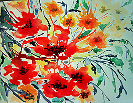 位圖 植物圖案 寫(xiě)意花卉 花朵 免費(fèi)素材