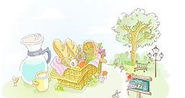 韓國漫畫卡通場景矢量圖14