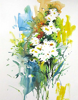 位圖 植物圖案 寫意花卉 花朵 免費(fèi)素材
