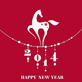 印花矢量圖 動物 馬 馬年 文字 免費素材