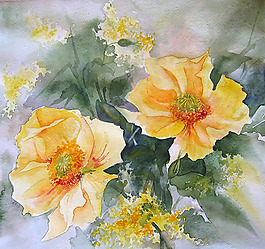 位圖 植物圖案 寫意花卉 花朵 免費(fèi)素材