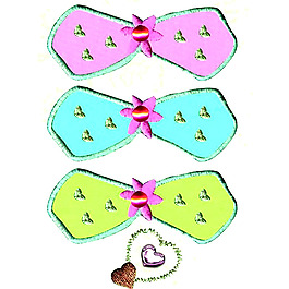 燙鉆 燙繡結(jié)合 蝴蝶結(jié) 免費素材