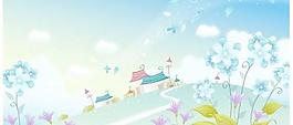 最新韓國春夏風(fēng)景矢量圖15