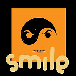 印花矢量圖 生活元素 八卦 擬人 文字 免費(fèi)素材