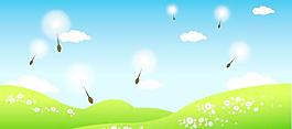 韓國春天風(fēng)景矢量圖20