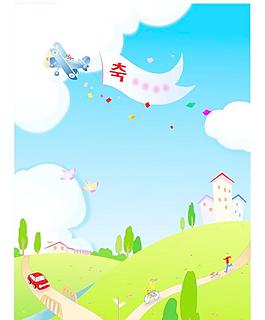 韓國春天風(fēng)景矢量圖11