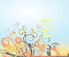 夏季花卉背景