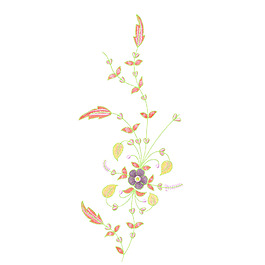 繡花 植物圖案 花朵 免費素材