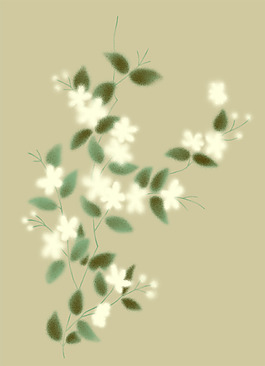 位圖 PSD 寫意花卉 花朵 免費(fèi)素材