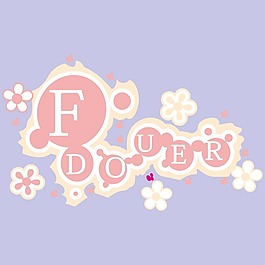 印花矢量圖 文字設(shè)計(jì) 純文字 花朵 英文 免費(fèi)素材
