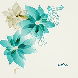 印花矢量圖 植物 花朵 文字 英文 免費(fèi)素材