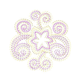 繡花 植物圖案 花朵 免費素材