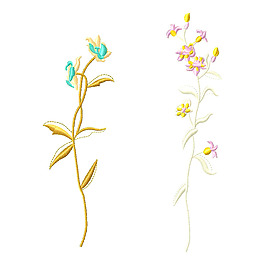繡花 植物 花朵 免費(fèi)素材