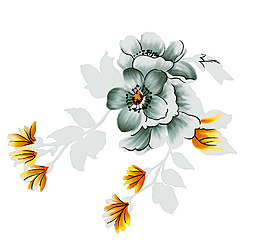 位圖 PSD 寫(xiě)意花卉 高清 免費(fèi)素材
