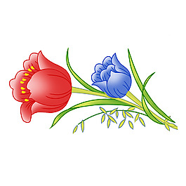 位圖 PSD 寫意花卉 高清 免費(fèi)素材