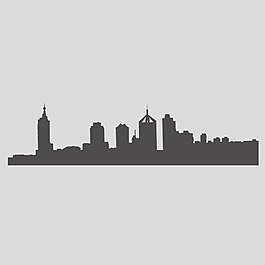 印花矢量圖 建筑 樓房 色彩 黑色 免費(fèi)素材