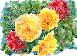 位圖 植物圖案 寫意花卉 花朵 免費(fèi)素材
