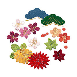 繡花 植物 花朵 葉子 免費(fèi)素材