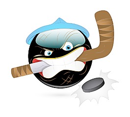 冰球運(yùn)動(dòng)員的笑臉