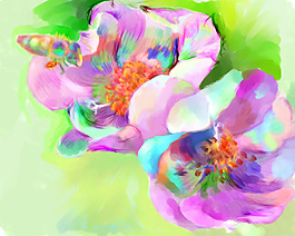 位图 植物图案 写意花卉 花朵 免费素材