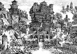 位圖 插畫 時尚插畫 風景插畫 藝術效果 免費素材