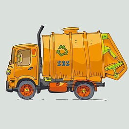 印花矢量圖 T恤圖案 圖文結(jié)合 交通工具 卡車 免費素材