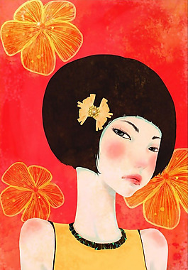 位圖 插畫 時尚插畫 人物插畫 插畫師 免費素材