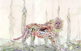 位圖 插畫(huà) 時(shí)尚插畫(huà) 動(dòng)物插畫(huà) 手繪 免費(fèi)素材