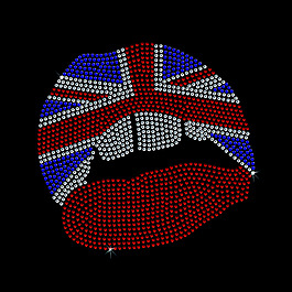 燙鉆 嘴唇 紅唇 填充圖案 米字旗 免費(fèi)素材