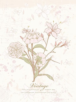 花卉矢量-背景