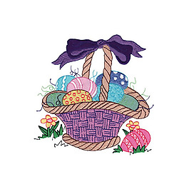 繡花 植物 花朵 生活元素 蛋 免費素材