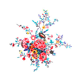 繡花 植物 花朵 免費(fèi)素材
