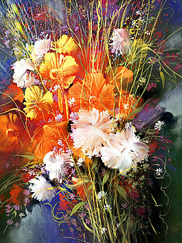 位圖 寫(xiě)意花卉 植物 花朵 免費(fèi)素材