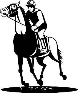 马和骑师的赛马