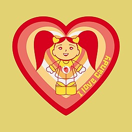 印花矢量圖 T恤圖案 圖文結(jié)合 人物 女孩 免費(fèi)素材