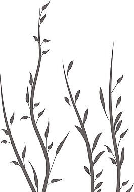 矢量花卉卷
